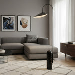 Bild in Gallery-Viewer laden, Nulavo Drehbare Stehlampe – Marmorfuß mit blattförmigem Schirm, moderner Stil für Wohnzimmer