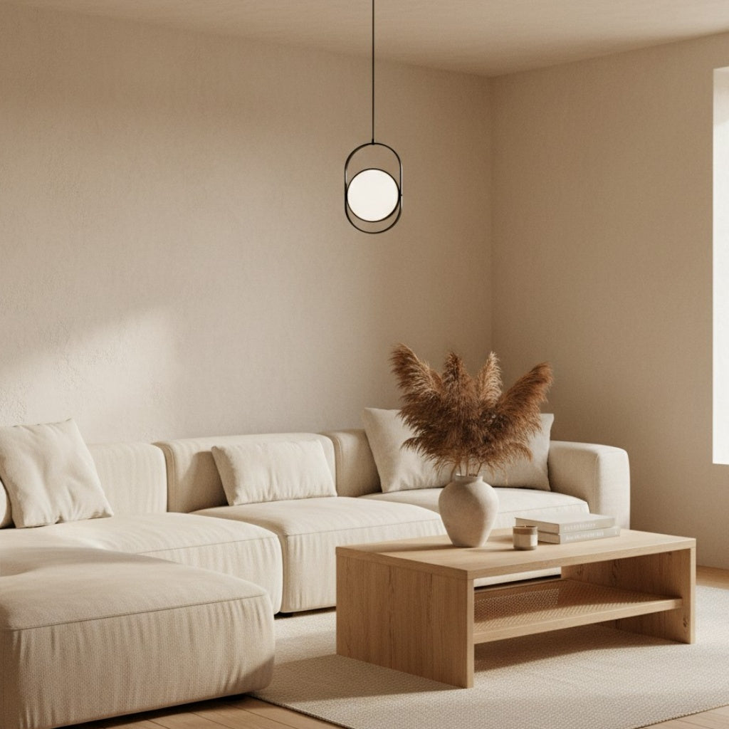 Lampe suspendue élégante Kuvia – Luminaire suspendu en verre raffiné pour cuisine et salons N67