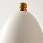 Charger l'image dans la visionneuse de galerie, White cone shade finial detail