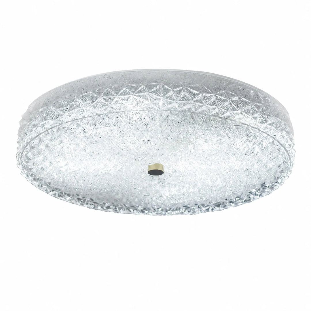 Modern Cut Glass Flush Mount Ceiling Light