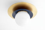 Load image into Gallery viewer, Artivo Modern Layered Globe Ceiling Light with Brass Finish for Living Room, Bedroom and Bathroom
