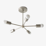 Bild in der Galerieansicht laden, Mobilux Line Mid Century Gold Sputnik Chandelier - Geometric Brass Fixture

