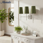 Load image into Gallery viewer, Rowan Elegant White-Linen Shade Wall Lamp – Retro Metal Wall Light for Bedroom &amp; Hallway