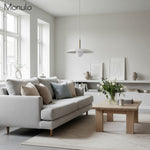 Charger l&#39;image dans la visionneuse de galerie, Suspension minimaliste Curva Metal Disc Line – Luminaire suspendu de style moderne pour la maison et les espaces commerciaux
