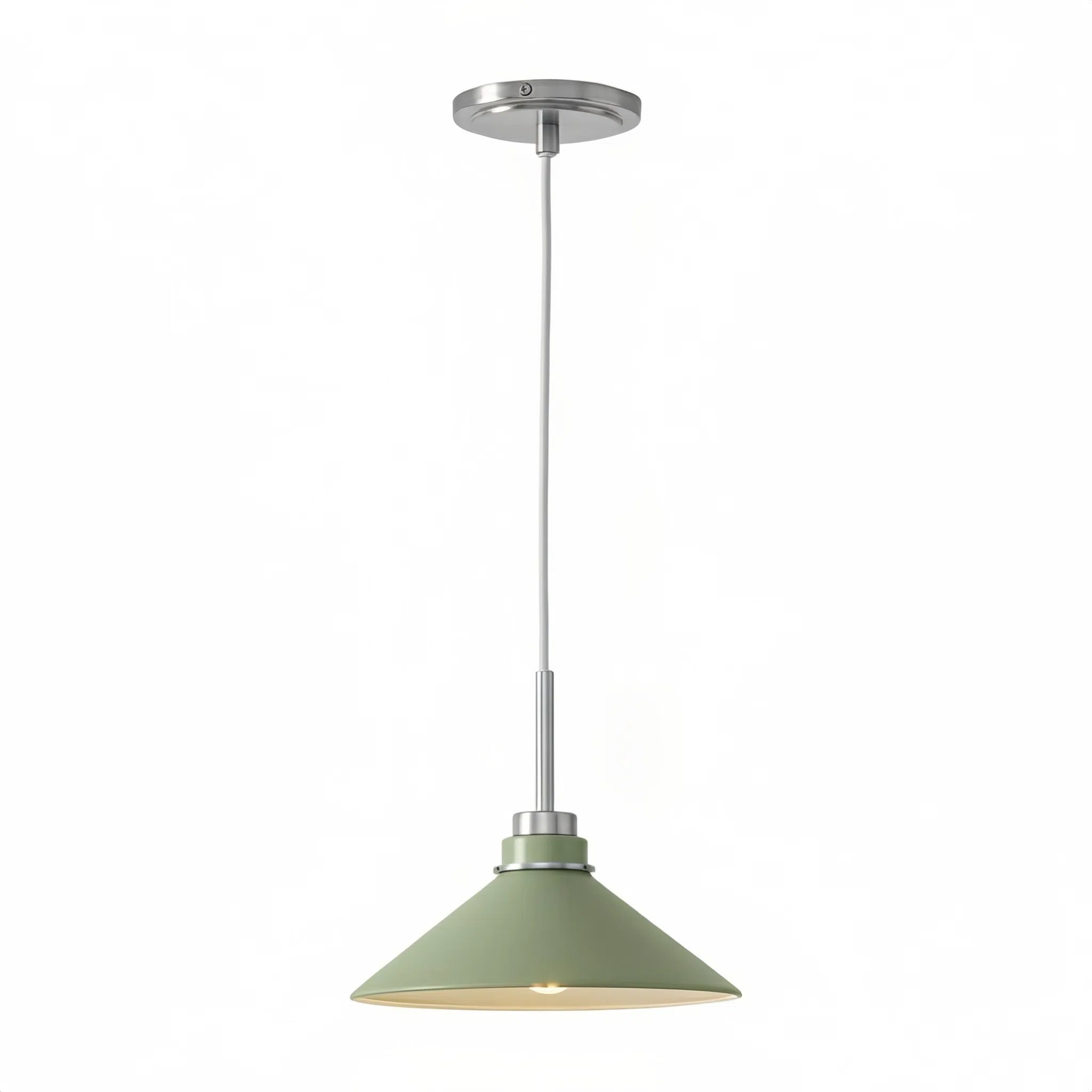 Aurenza Modern Farmhouse  Cone Pendant Light – Dimmable Kitchen and Entryway Lighting
