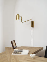 Load image into Gallery viewer, Adjustable Arm Plug In Wall Lamp