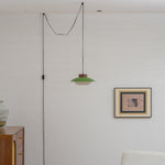 Bild in Gallery-Viewer laden, Saucer Plastic Plug-In Pendant Lamp