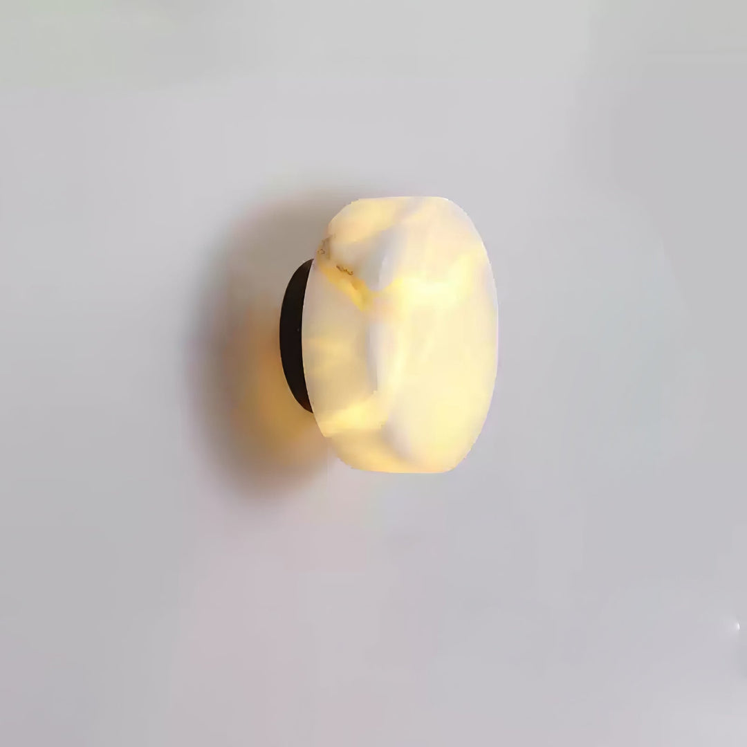Zylindrische Alabaster Wandleuchte