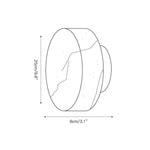 Cargar imagen en el visor de la Galería, Lámpara de Pared Cilíndrica de Alabastro