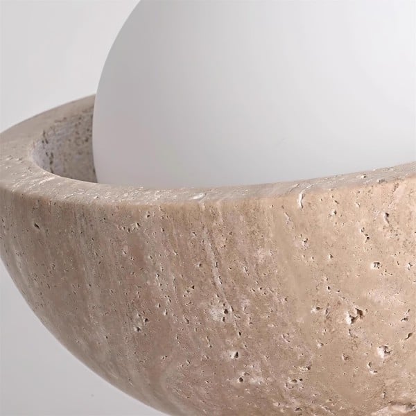 Travira Ceiling Light Textured Bowl Design Flush Mount Ceiling Lamp – Organic Style for Living Rooms