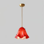 Charger l&#39;image dans la visionneuse de galerie, Bellina Wave-Edge Glass Pendant Lamp — Organic Contemporary Style for Dining &amp; Living
