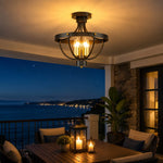 Bild in Gallery-Viewer laden, Outdoor covered patio lighting scene
