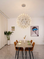 Load image into Gallery viewer, Silver Spark Ball Pendant Light
