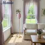 Load image into Gallery viewer, Eloise Decorative Glass Pumpkin Floor Lamp - Retro Organic Style for Living Rooms