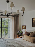 Load image into Gallery viewer, Sleek Chandelier Featuring Layered Linear Silhouette
