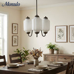 Load image into Gallery viewer, Eloise Vintage Inspired Scalloped Milk Glass Pendant - Modern Accent Light for Kitchen and Bedroom