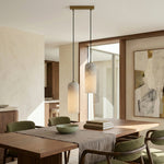 Charger l'image dans la visionneuse de galerie, Suspension Albâtre Milieu du Siècle Alabresca – Lampe Suspendue Multi-têtes pour Îlot de Cuisine