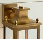 Load image into Gallery viewer, Yolvira Glass Outdoor Wall Light – Modern Metal Lantern For Porch
