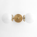 Charger l&#39;image dans la visionneuse de galerie, Lumio Globe Art Deco Vanity Light -  Opal Globe Bathroom Sconce
