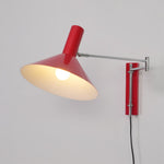 Cargar imagen en el visor de la Galería, Aplique de pared de metal blanco con brazo ajustable
