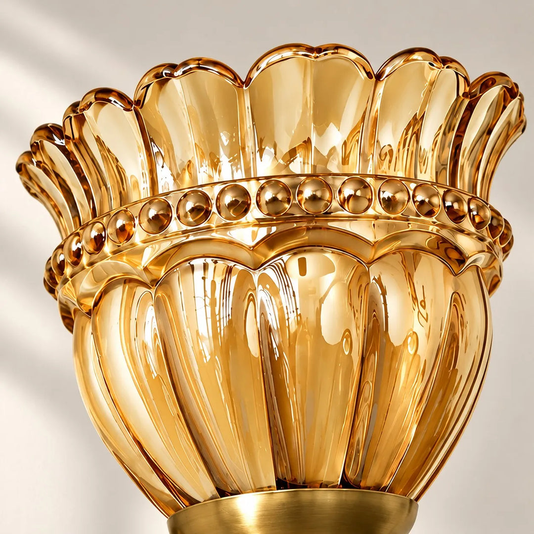 French Jellyfish Glass Bead Wall Lamp