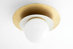 Load image into Gallery viewer, Artivo Modern Layered Globe Ceiling Light with Brass Finish for Living Room, Bedroom and Bathroom
