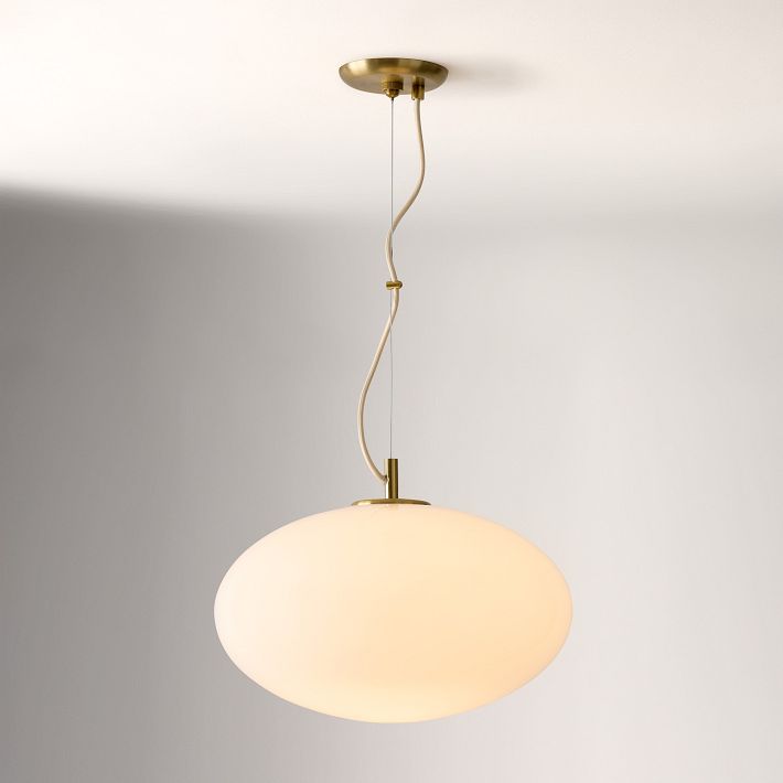 Lámpara colgante minimalista de cristal Lumivelle: diseño regulable en altura