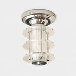 Charger l'image dans la visionneuse de galerie, Round Clear acrylic Bauhaus ceiling lamp white background SKU image