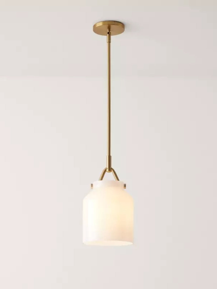 Hanton Nordic Metal Henry Pendant Light - Minimalist Glass And Metal Shade