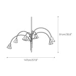 Load image into Gallery viewer, Flora Glass Chandelier
