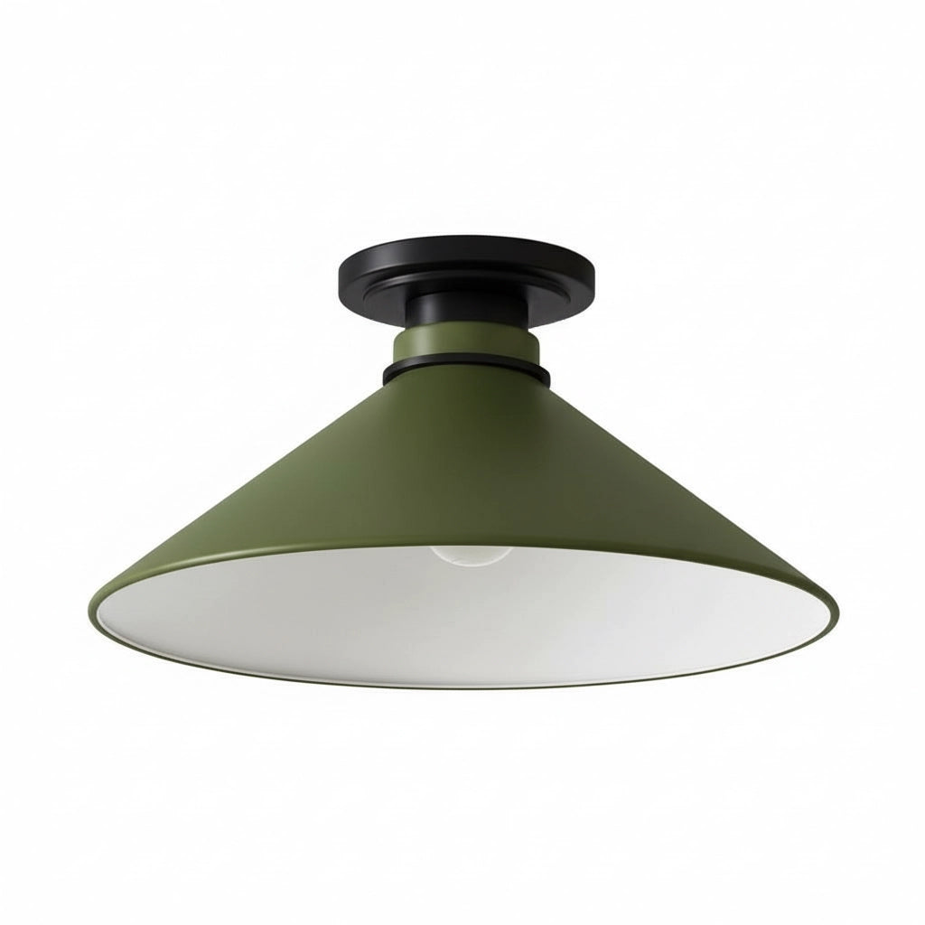 Aurenza Modern Industrial Flush Mount – Elegant Ceiling Lamp for Residential Interiors