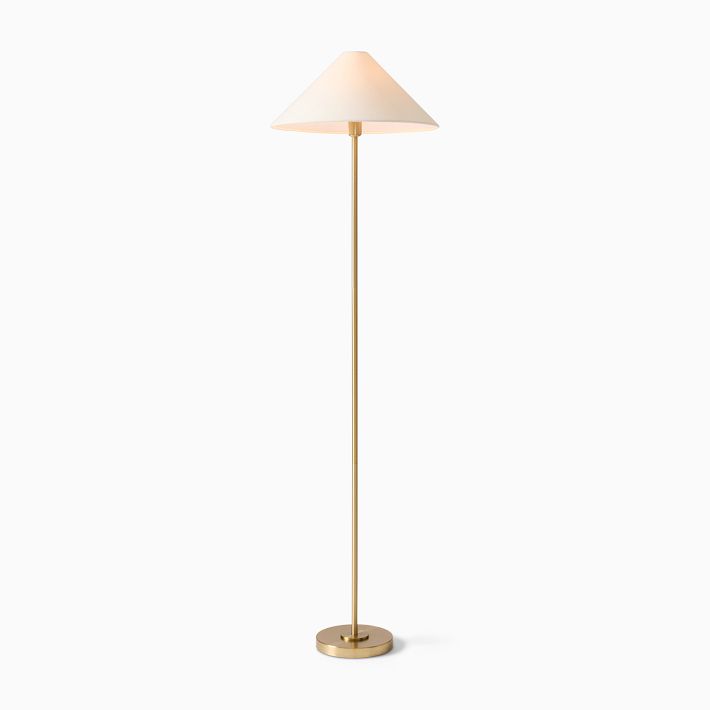 Lámparas de mesa y de pie Diora - Pantalla de lino, estilo lineal moderno, acento sofisticado