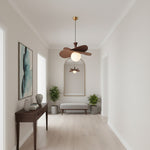 Charger l'image dans la visionneuse de galerie, Suspension Orrise Petal - Métal et bois modernes pour salons et salles à manger