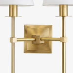 Load image into Gallery viewer, Close-up of the Double Head brass arm connection