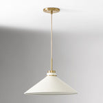 Charger l&#39;image dans la visionneuse de galerie, Aurenza Modern Farmhouse  Cone Pendant Light – Dimmable Kitchen and Entryway Lighting
