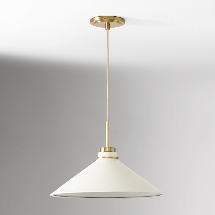 Aurenza Modern Farmhouse  Cone Pendant Light – Dimmable Kitchen and Entryway Lighting
