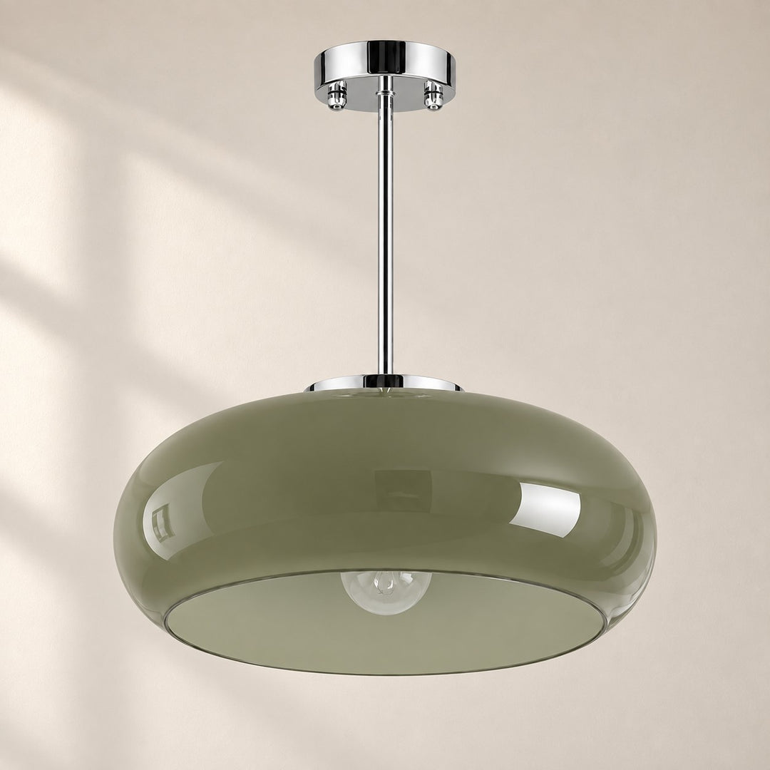 Bauvia Bauhaus Modern Round Glass Ceiling Lamp