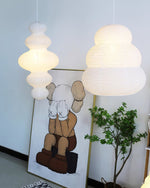 Load image into Gallery viewer, Stacked Mulberry Paper Swag Pendant