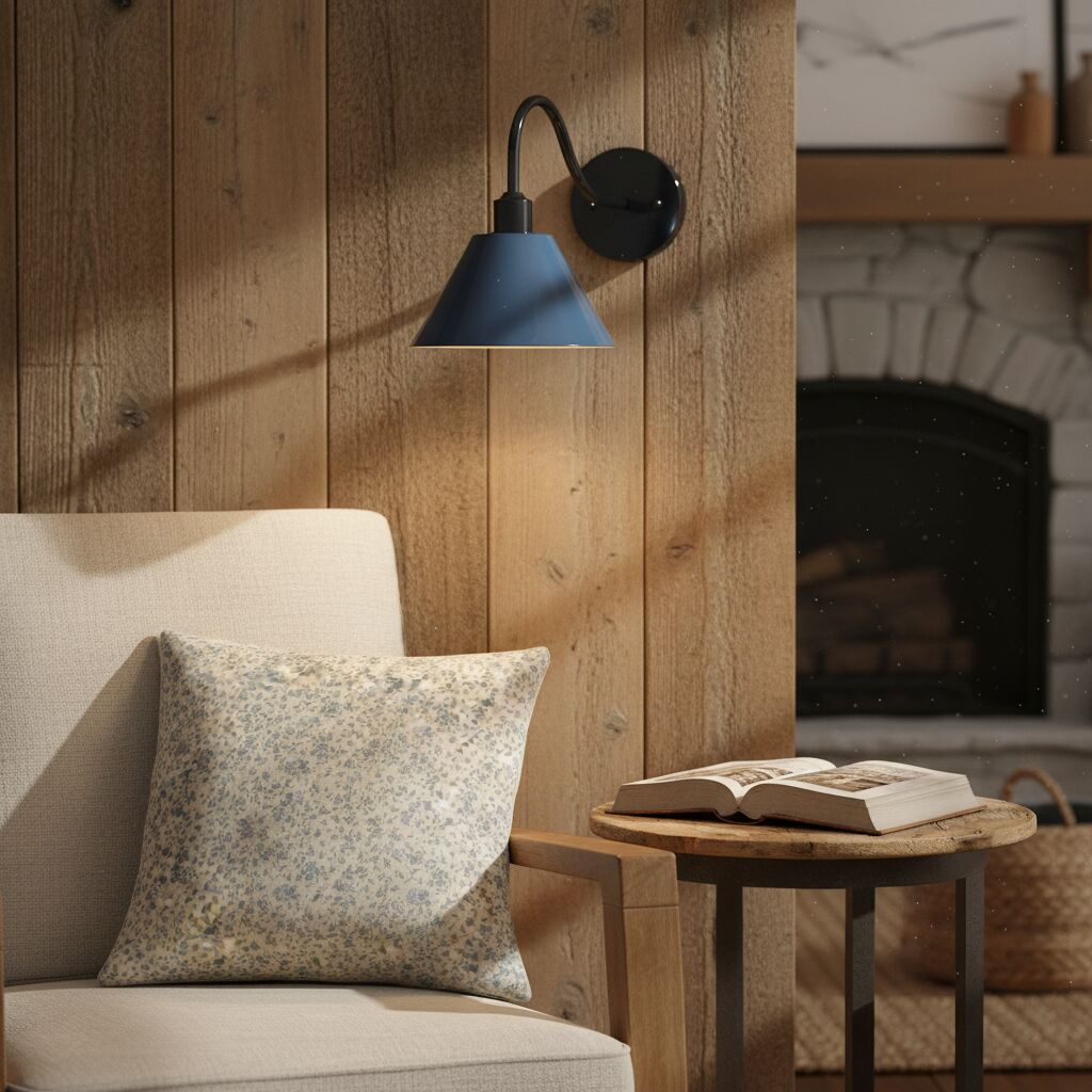 Applique murale contemporaine en métal effilé Narix pour couloirs et chambres