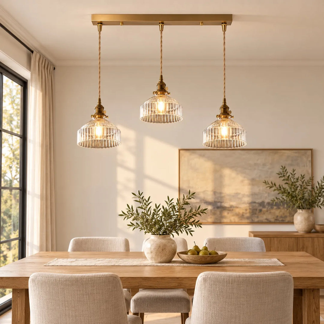 Colored Glass Pendant Light