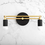 Cargar imagen en el visor de la Galería, Mobilux Line Modern Vanity Light - Bathroom Wall Fixture in Art Deco Style
