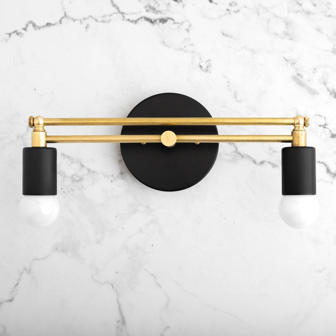 Mobilux Line Modern Vanity Light - Bathroom Wall Fixture in Art Deco Style