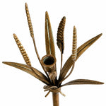 Cargar imagen en el visor de la Galería, Vintage Brass Wheat Floor Candle Holder