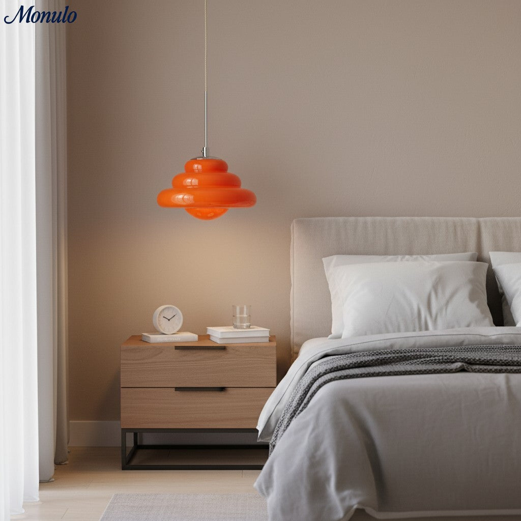 Suspension Cirren à couches - Verre moderne pour salons ou chambres