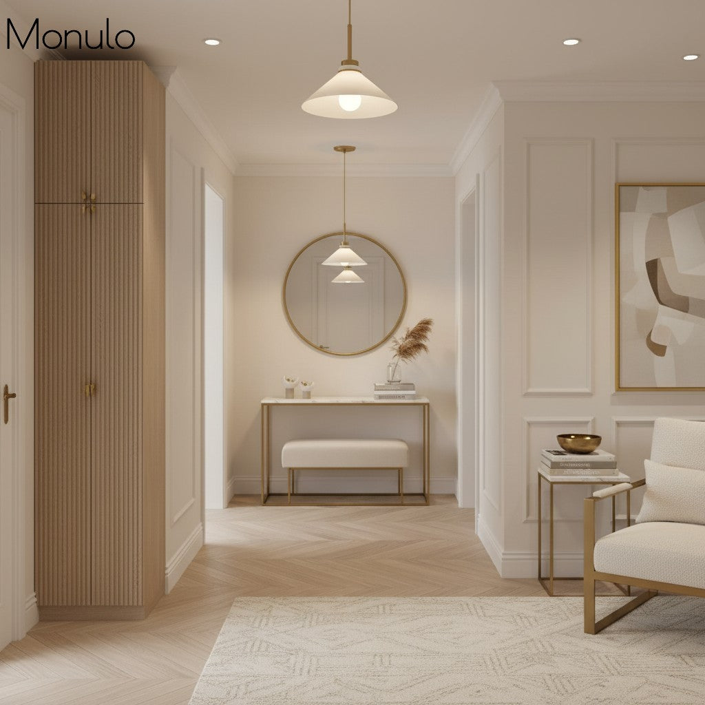 Aurenza Modern Farmhouse  Cone Pendant Light – Dimmable Kitchen and Entryway Lighting