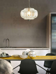 Vintage Glass Outdoor Semi Flush Mount Eloise Pendant Lamp