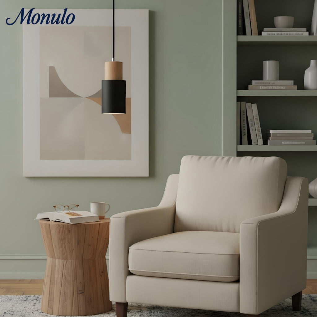 Lámpara colgante cilíndrica Verdoma Playful Macaron - Cadena ajustable para iluminación de hogar y cafetería