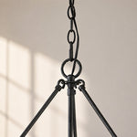Load image into Gallery viewer, Velara Round Black Drum Pendant Light - Industrial Vintage Style for Dining Room or Living Room