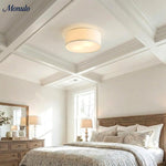 Load image into Gallery viewer, Dumora Drum Flush Mount Ceiling Light - Linen Shade Modern Elegance