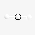 Load image into Gallery viewer, Glorica Glass Sleek Globe Vanity Light – Modern Industrial Three-Bulb Wall Sconce for Bathroom &amp; Hallway
